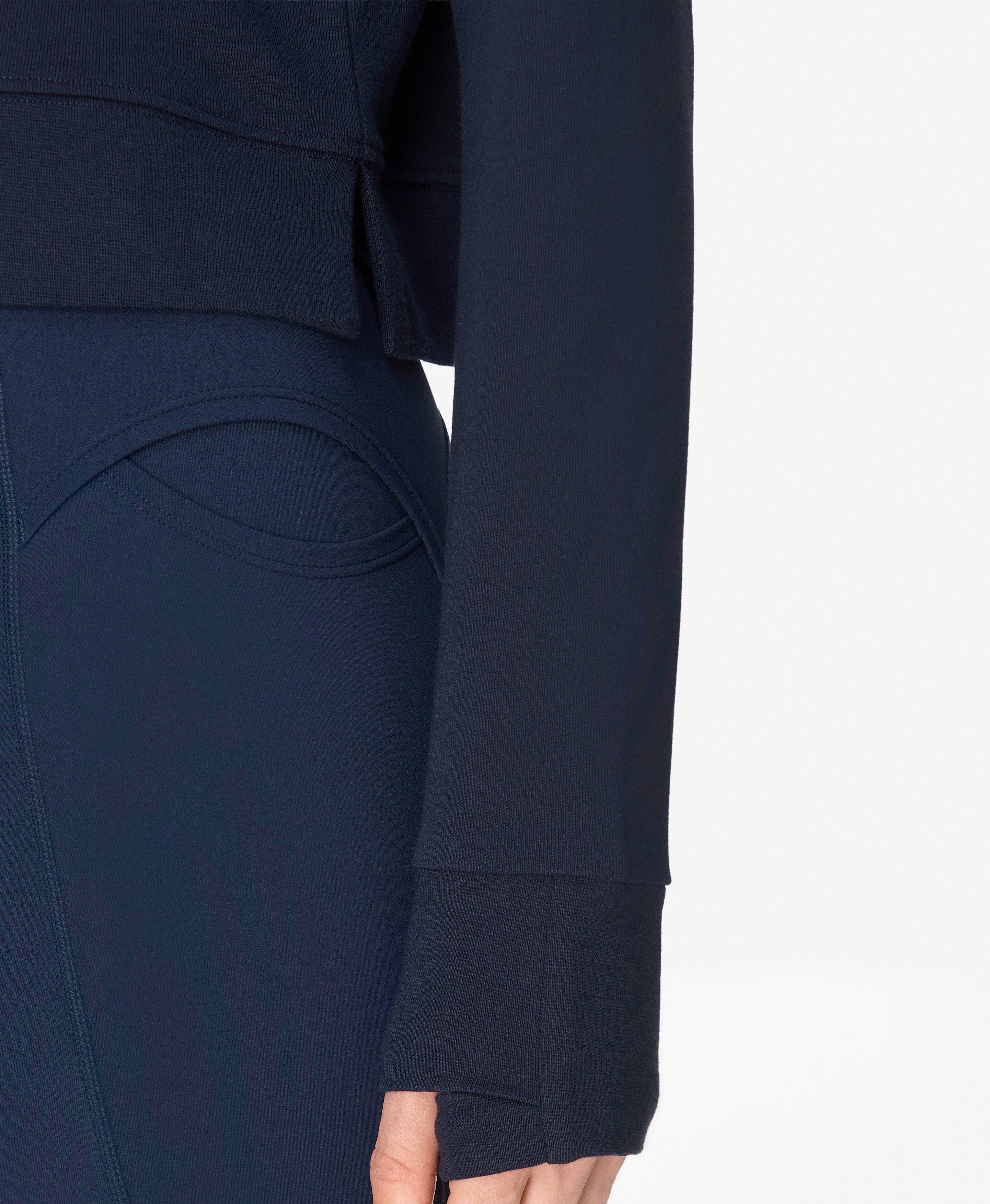 Sweatshirt de mulher After Class Funnel Neck Azul-marinho-4