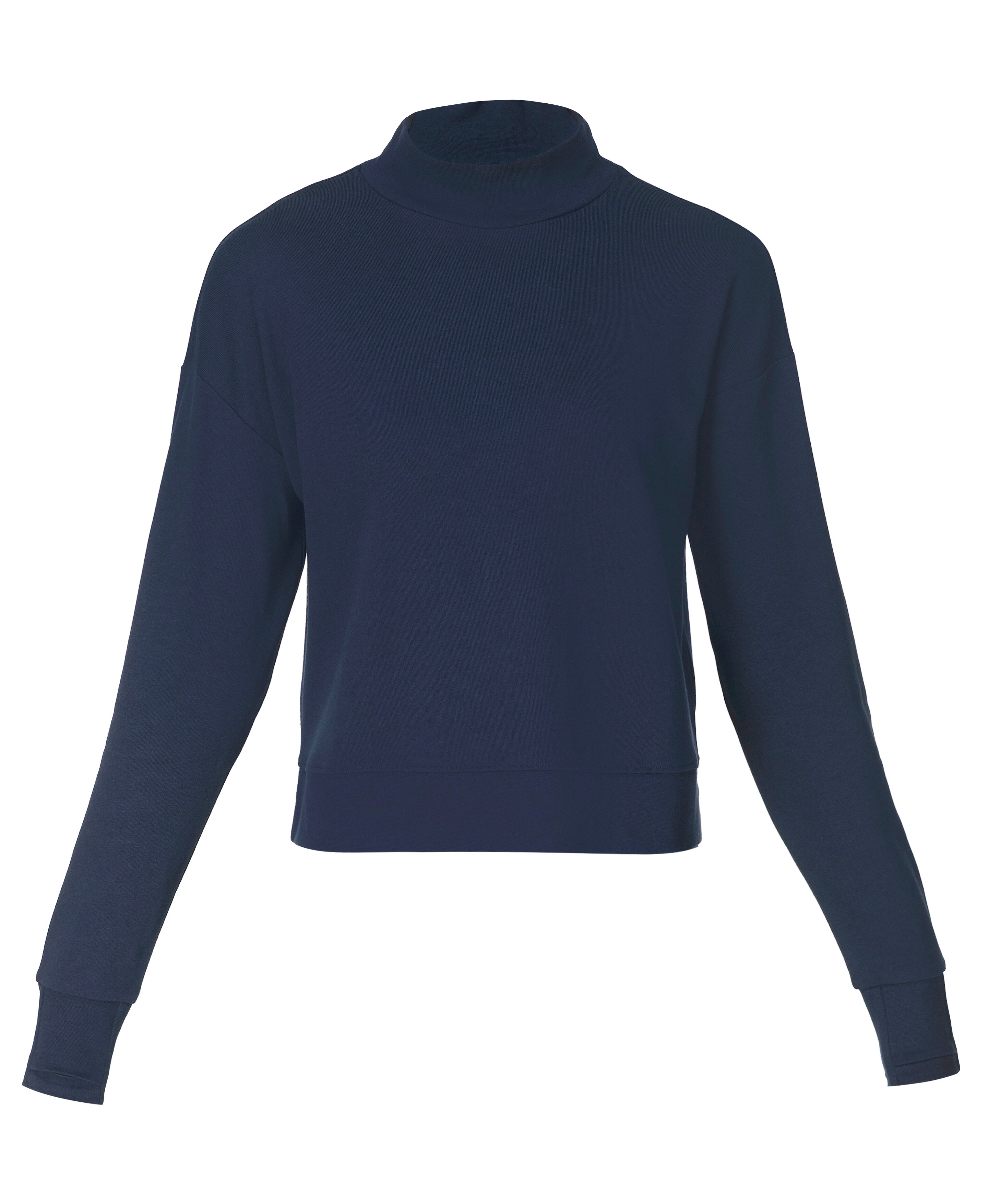 Sweatshirt de mulher After Class Funnel Neck Azul-marinho-8