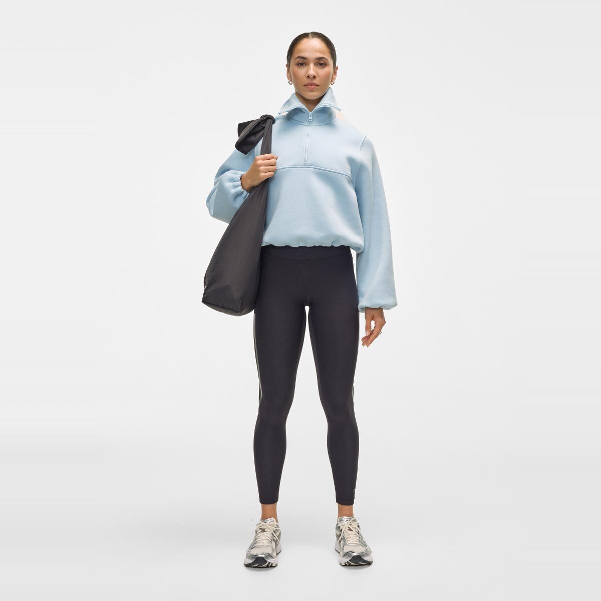 Sweatshirt de Mulher Easy Half Zip Sweater Azul-4