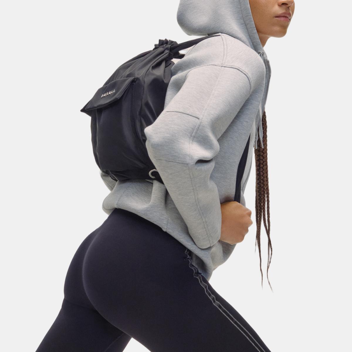 Sweatshirt de Mulher Scuba Billow Zip Hoodie Cinzento-6