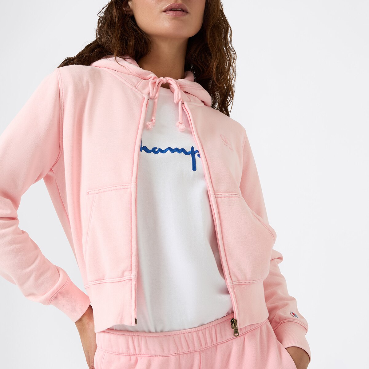 Sweatshirt de Mulher Rosa-claro-1
