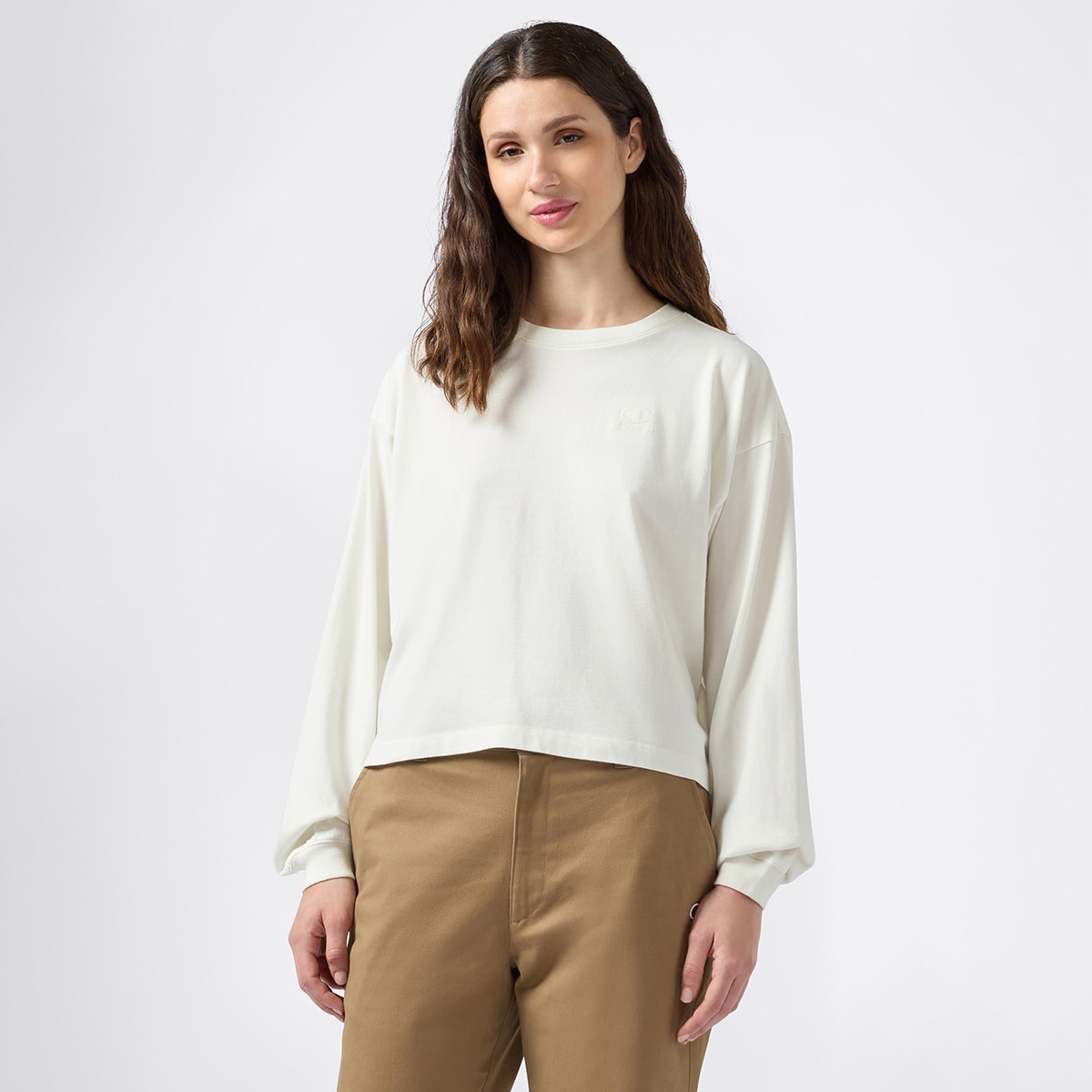 T-shirt de Mulher Cru-1