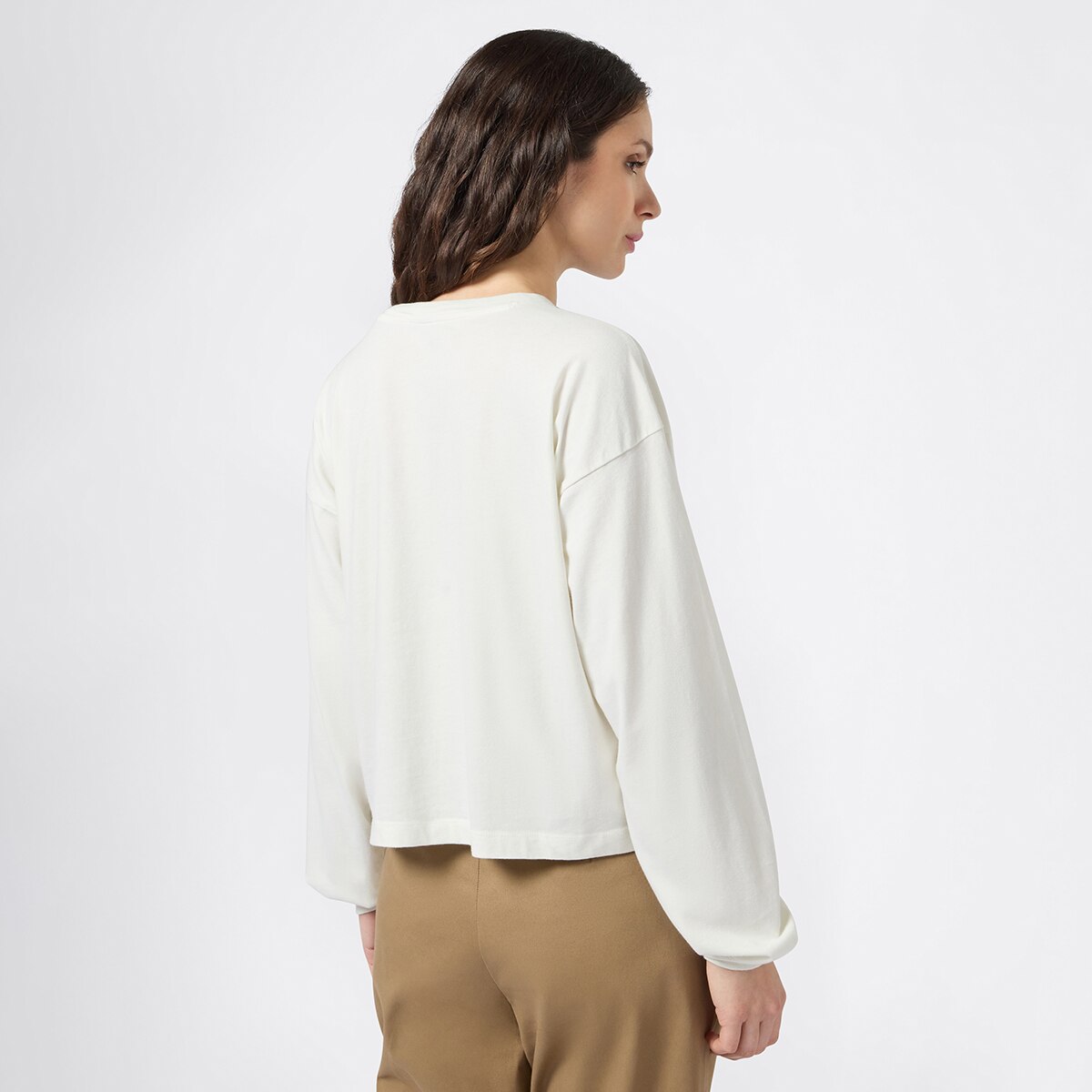 T-shirt de Mulher Cru-2