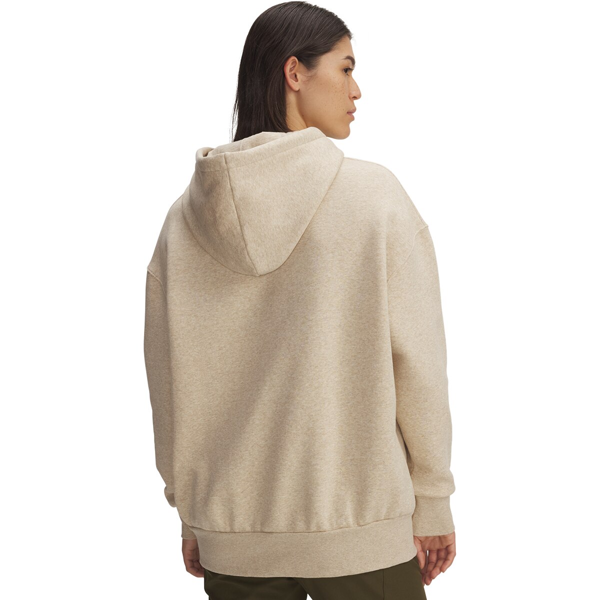 Sweatshirt de Mulher UA Icon Fleece OS Hoodie Castanho-2