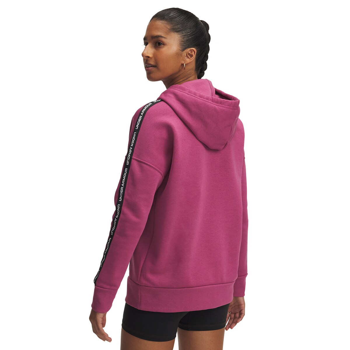 Sweatshirt de Mulher Icon Fleece Taped Hdy Vermelho-2