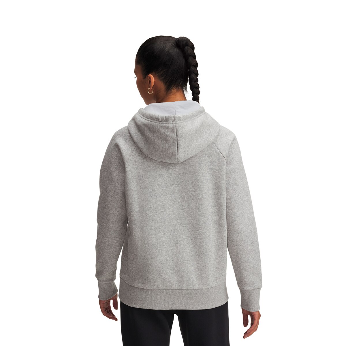 Sweatshirt de Mulher UA Rival Flc Shimmer Hdy Cinzento-2