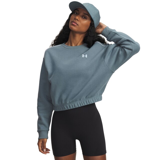 Imagen 0 de Sudadera de mujer UA Rival Fleece Piped Crew Under Armour