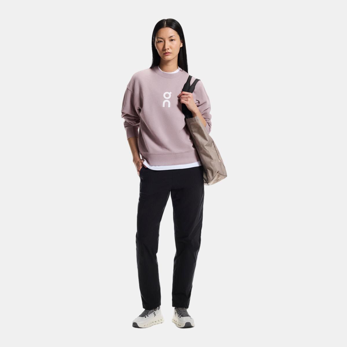 Sudadera de mujer Club Crew On - Morado Morado-2