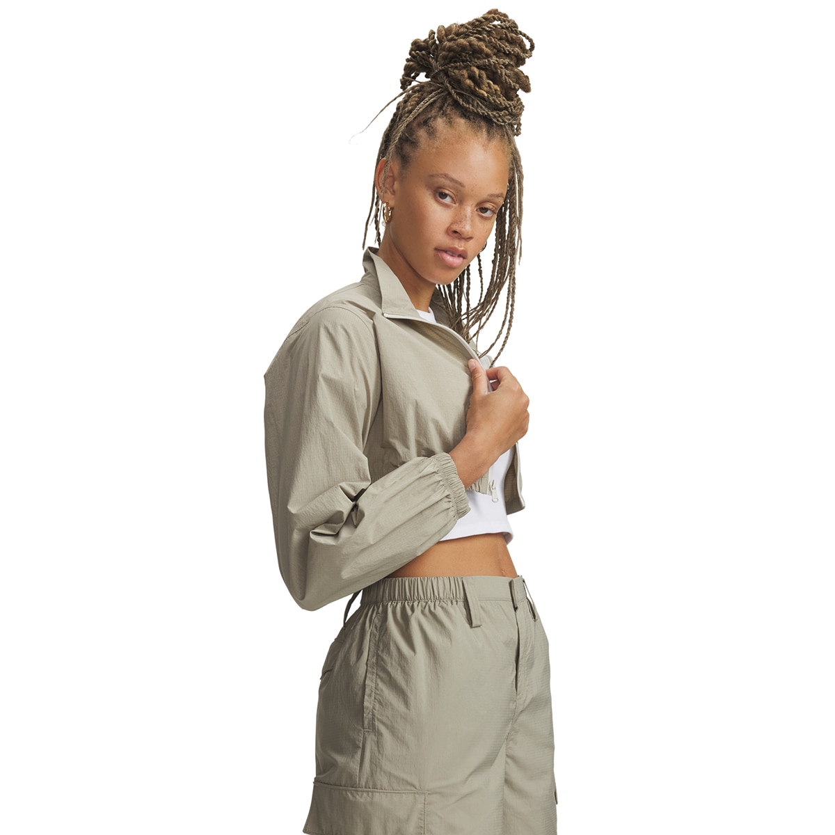 Casacos de Mulher Casual UA Unstoppable Utility 3in1 Taupe-3
