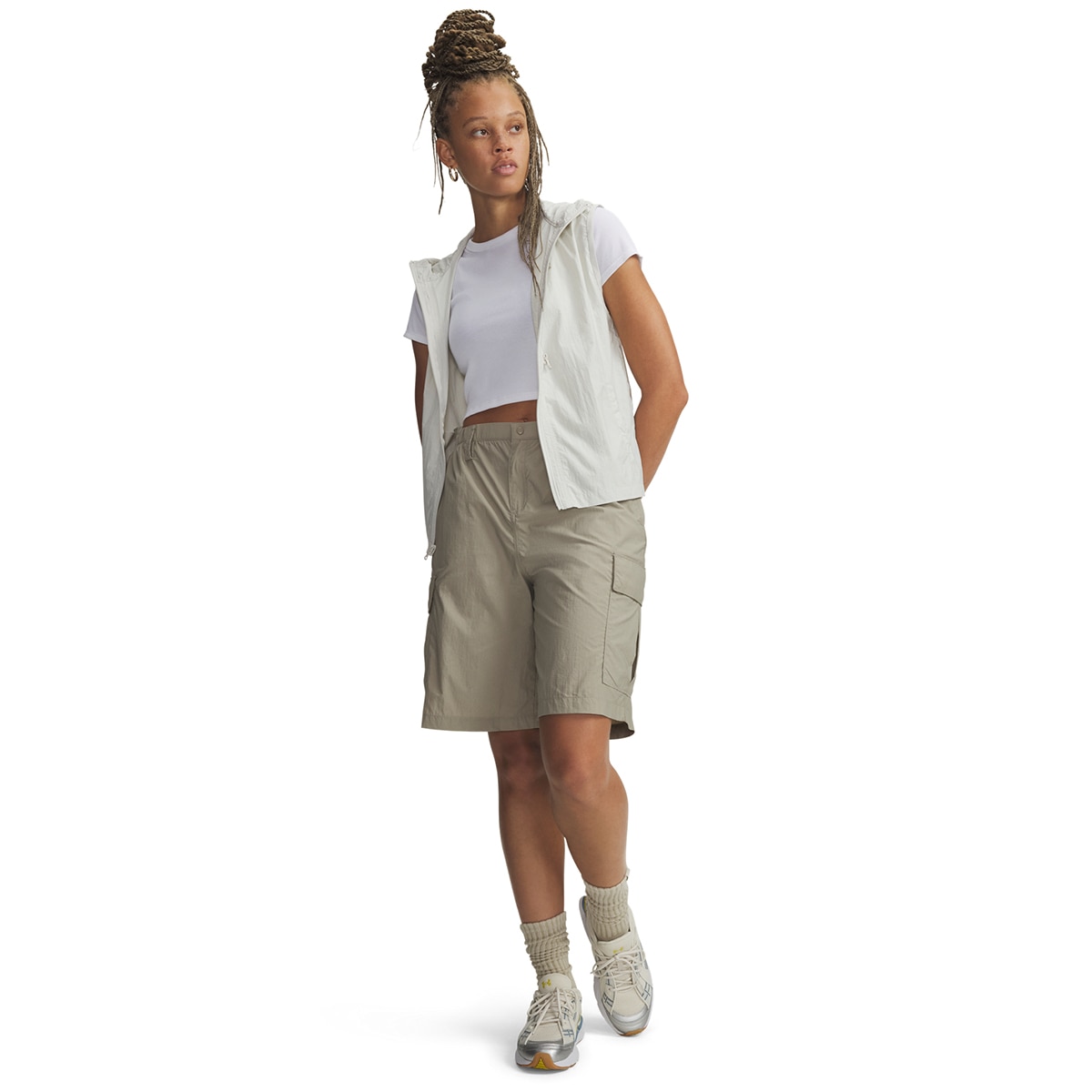 Casacos de Mulher Casual UA Unstoppable Utility 3in1 Taupe-4