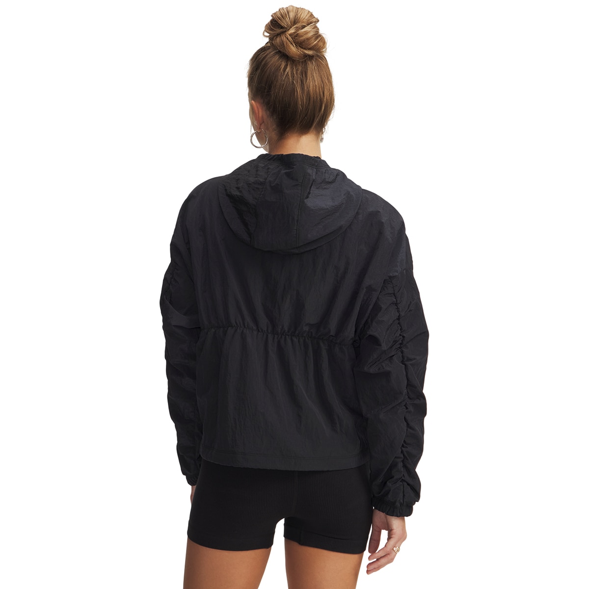 Sweatshirt Casual de Mulher Rival Woven Bungee FZ Preto-2