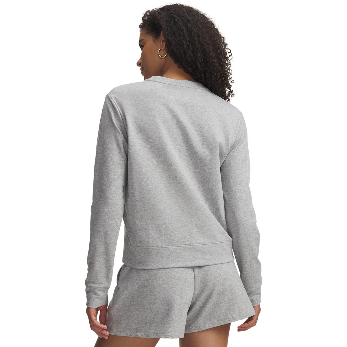 Sweatshirt de Mulher Sport Terry Crew Cinzento médio-2