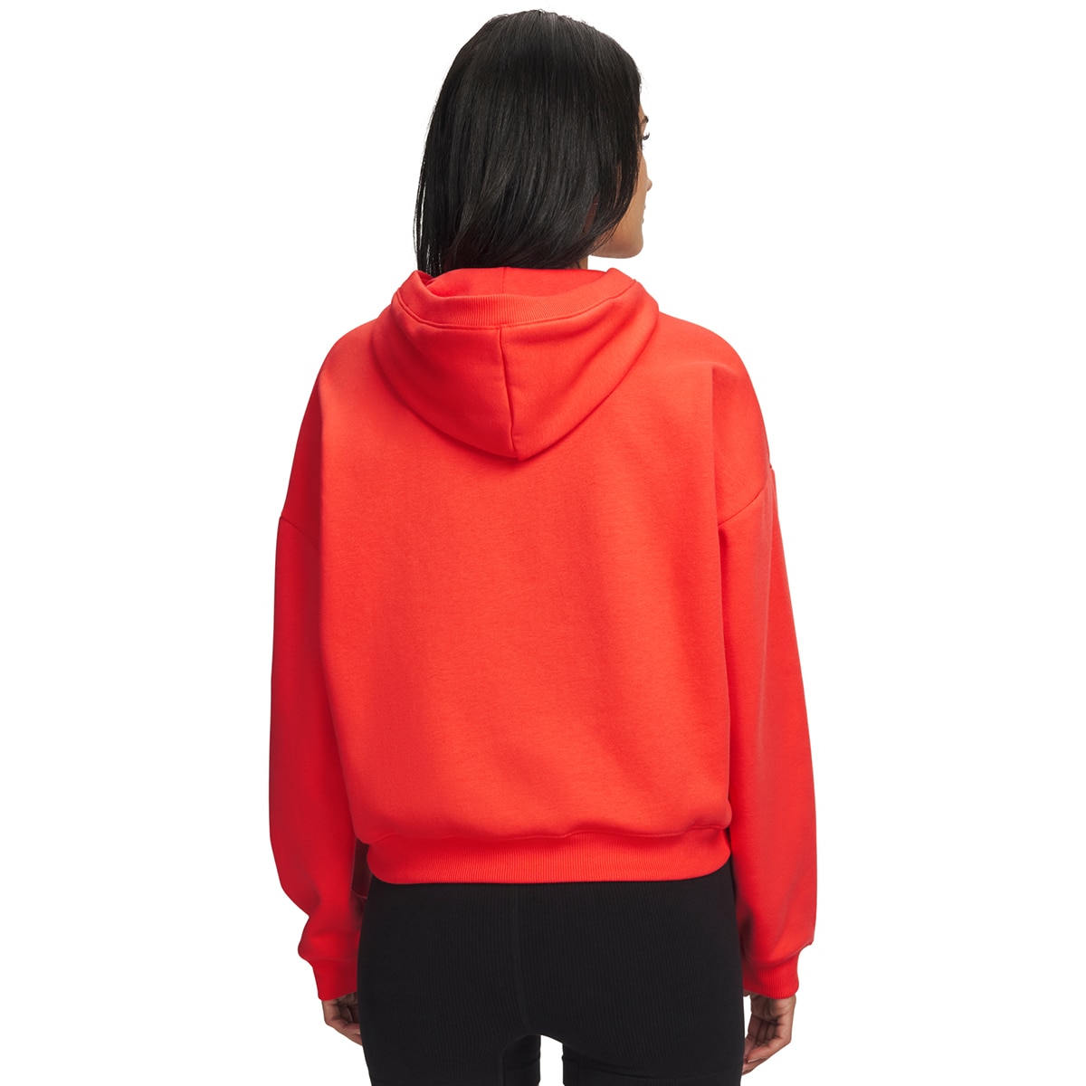 Sweatshirt de Mulher Casual UA Icon Fleece HZ Hoodie Vermelho-2