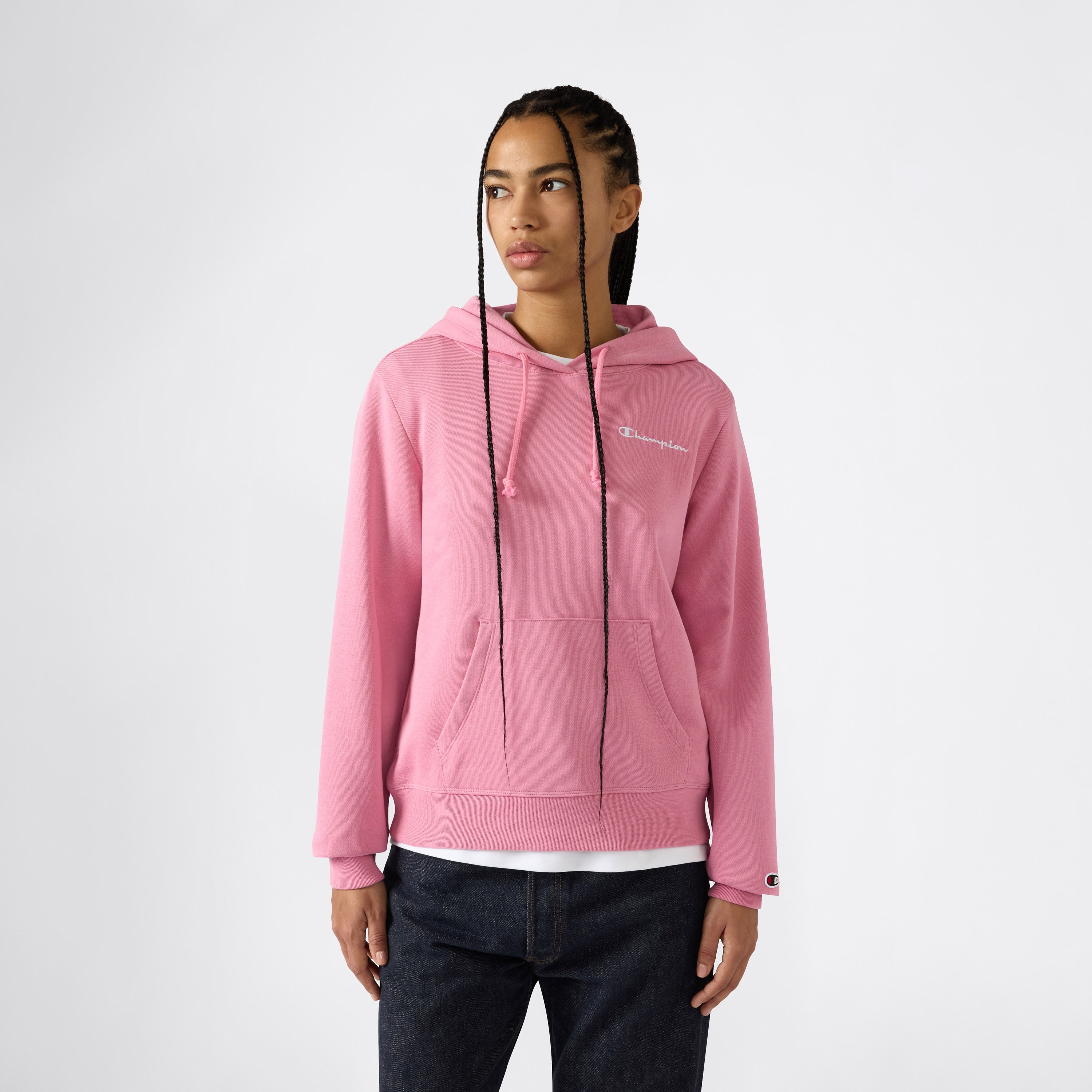Sweatshirt de Mulher Hooded Rosa-1