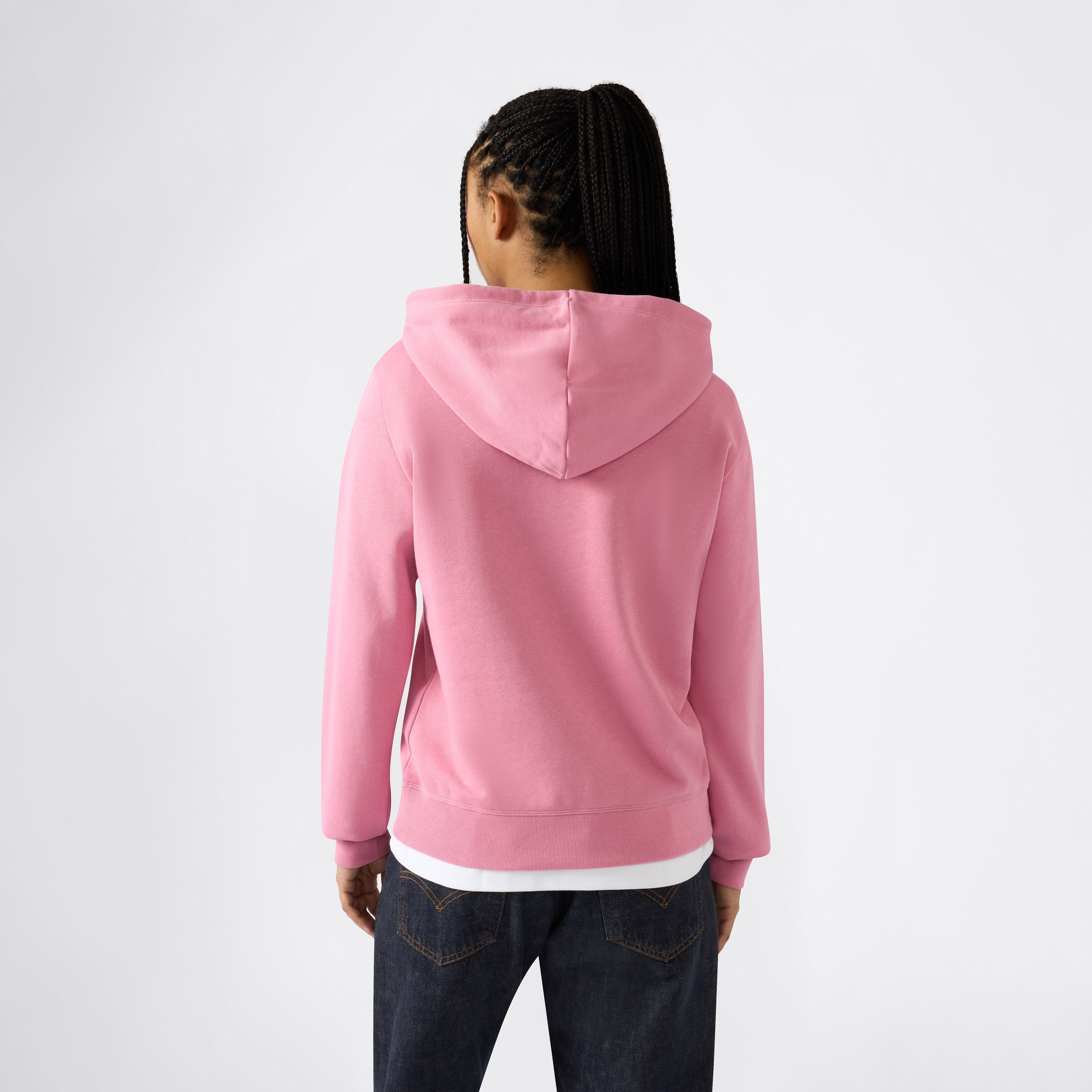 Sweatshirt de Mulher Hooded Rosa-2