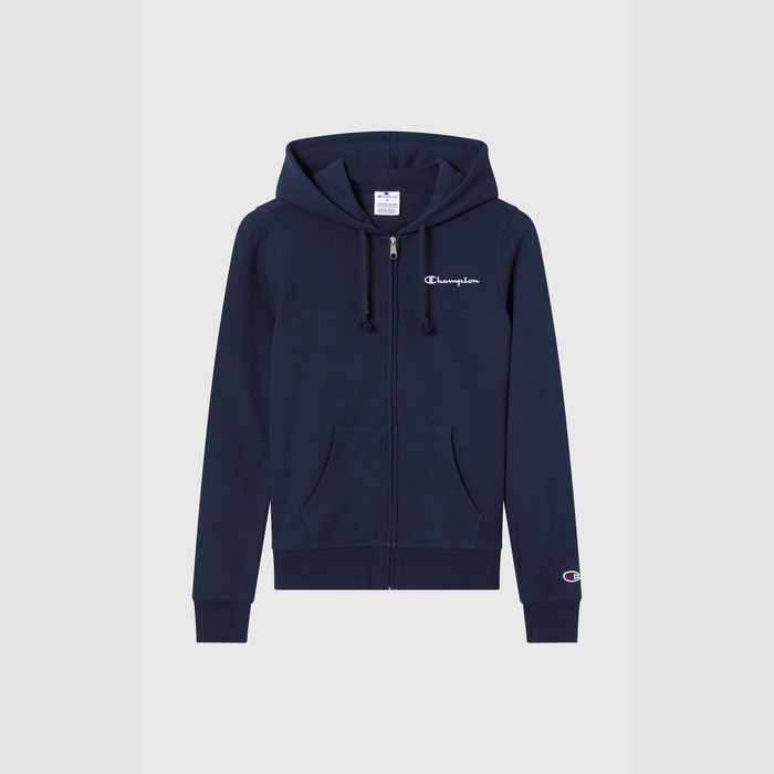 Sweatshirt de Mulher Full Zip Hoodie Azul-4
