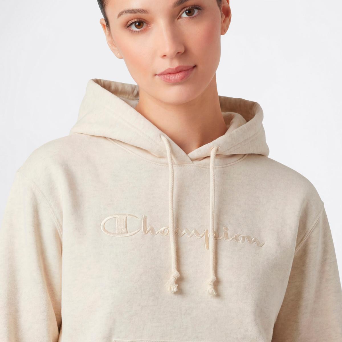 Sweatshirt de Mulher Hooded Cinzento-3