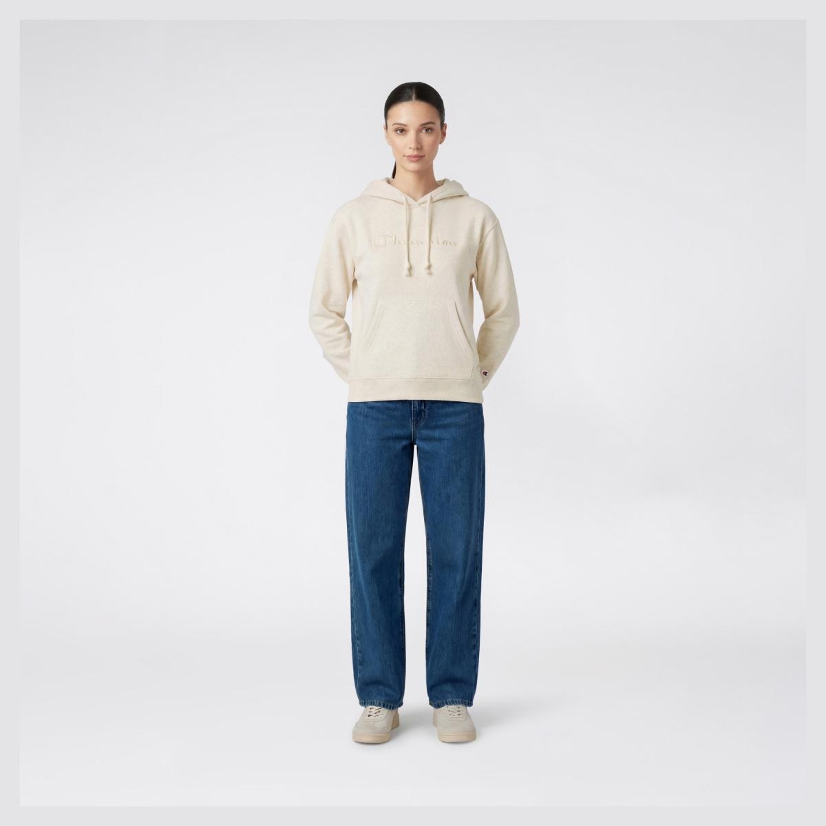 Sweatshirt de Mulher Hooded Cinzento-4