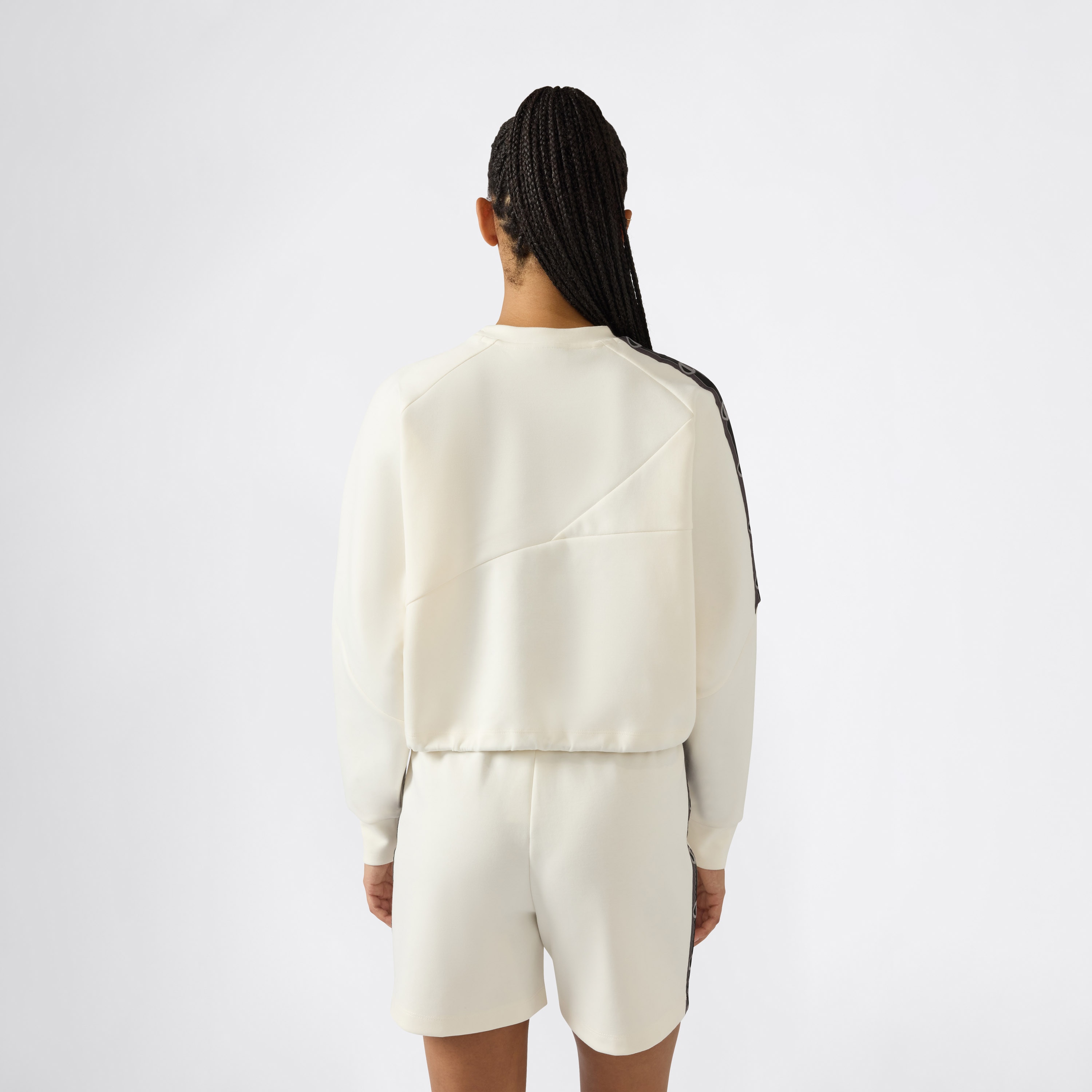 Sweatshirt de Mulher Crewneck Cinzento-2