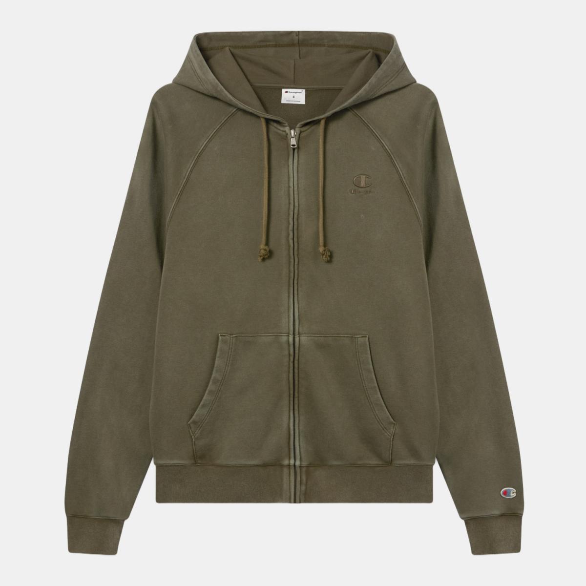 Sweatshirt de Mulher Full Zip Hoodie Verde-5