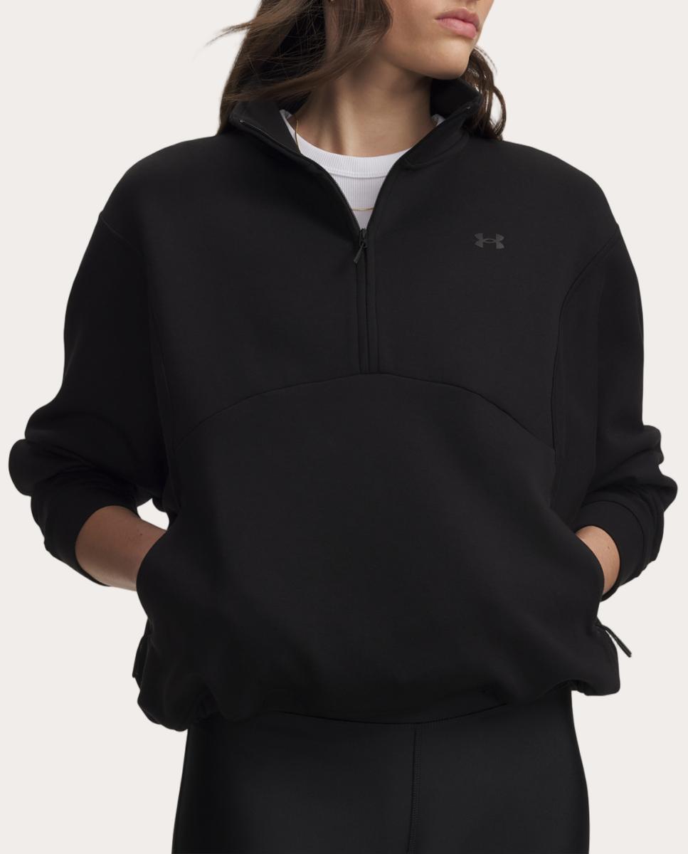 Sweatshirt de Mulher Unstoppable Fleece HZ Preto-3