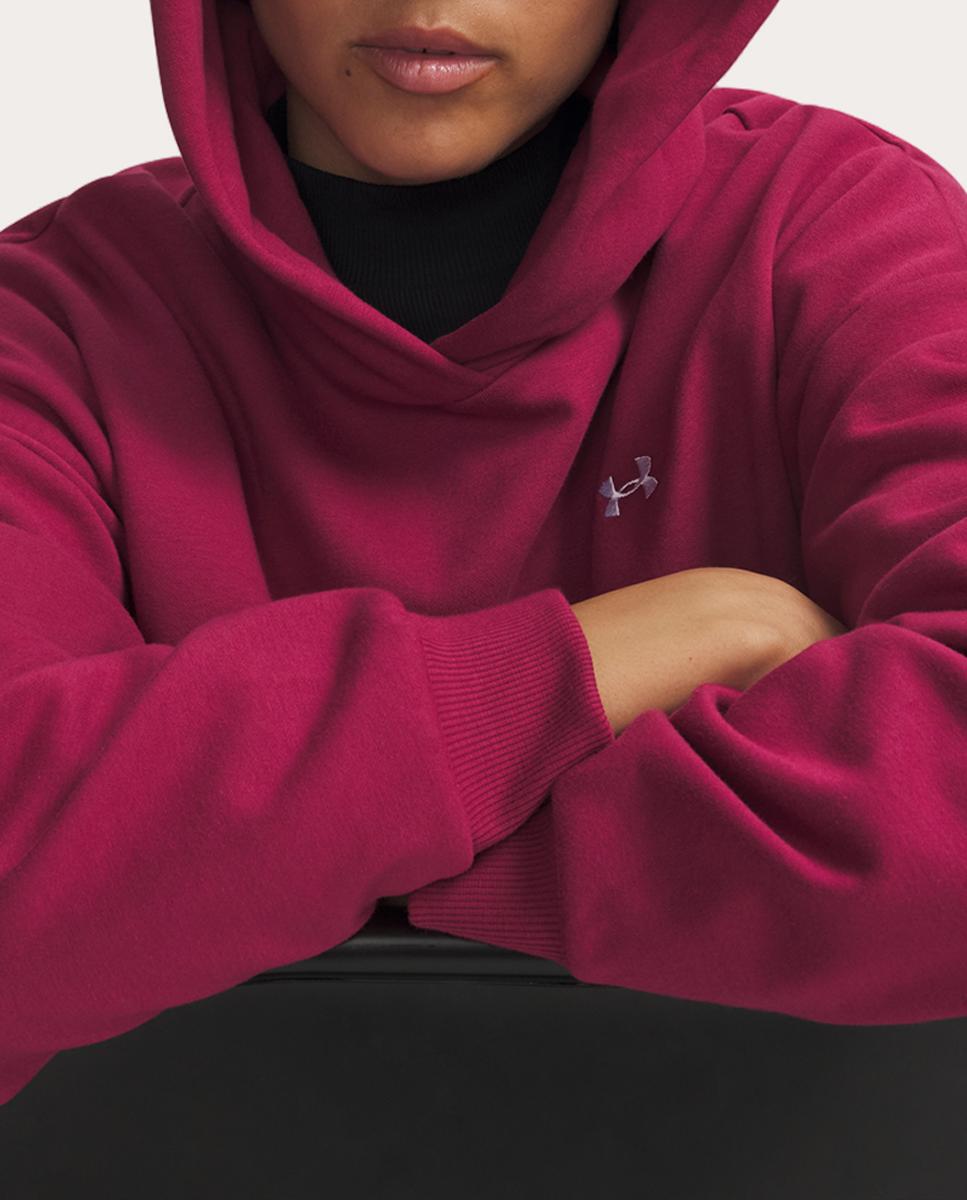Sweatshirt de Mulher Icon Fleece Hoodie Vermelho-3