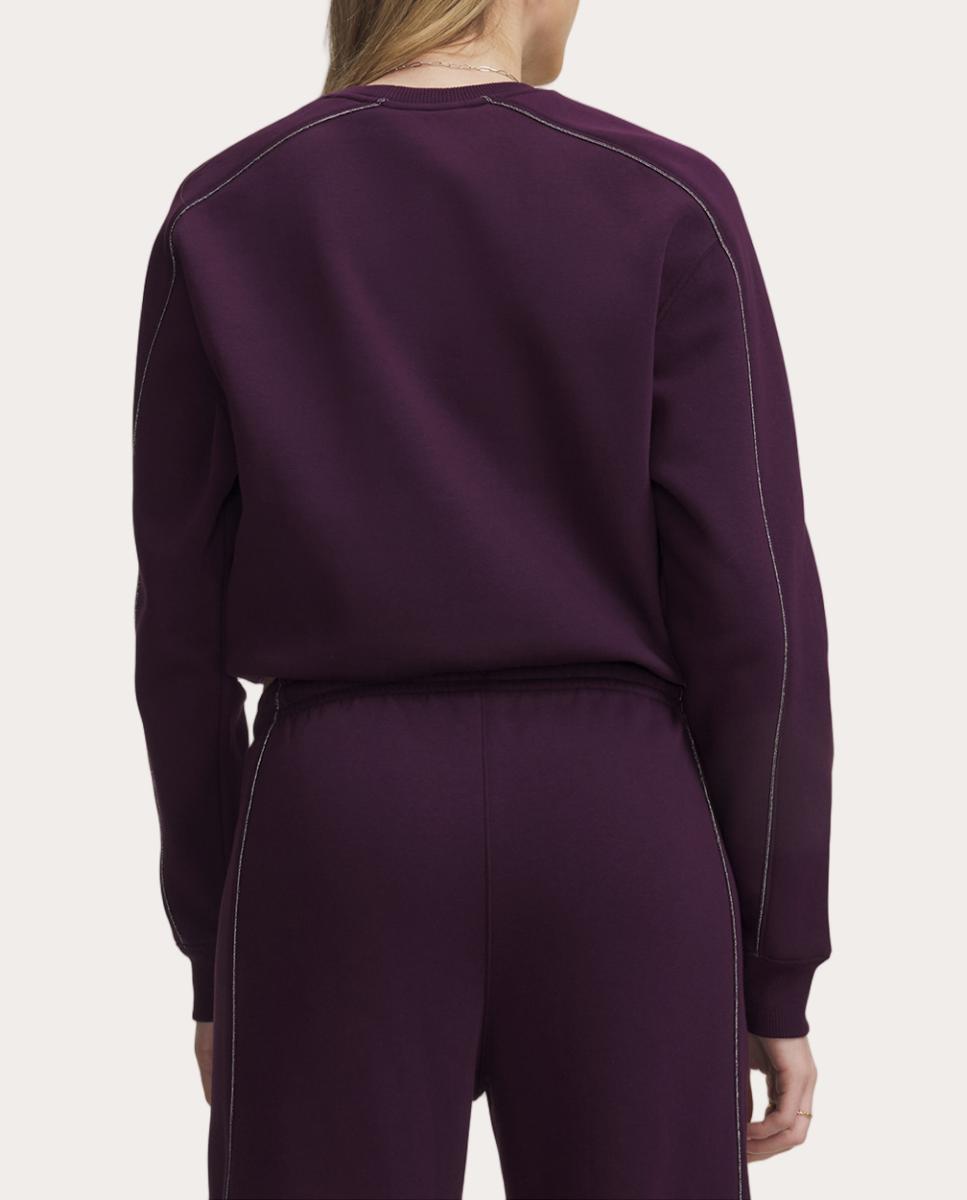 Sudadera de mujer Rival Shimmer Crew Under Armour - Morado Morado-2