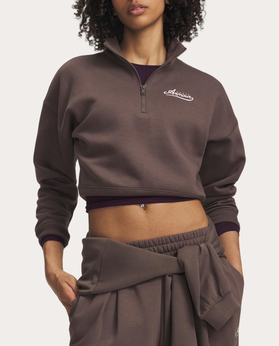 Imagen 1 de Sudadera de mujer Rival Fleece Varsity HZ Under Armour Gris oscuro