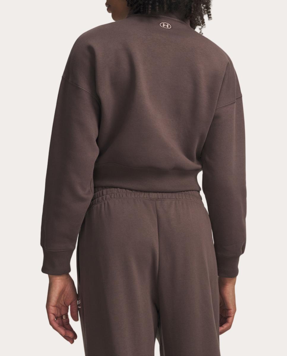 Imagen 2 de Sudadera de mujer Rival Fleece Varsity HZ Under Armour - Gris oscuro Gris oscuro
