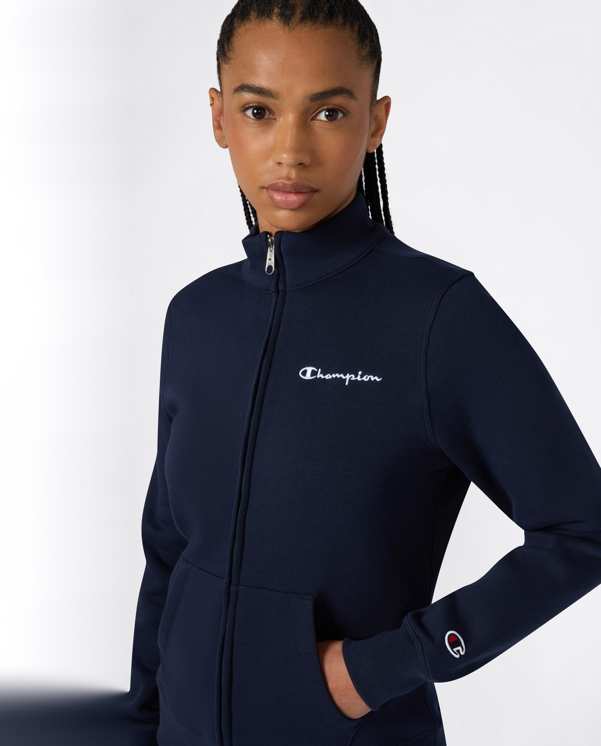 Sweatshirts Casual Full Zip Sweatshirt Azul-3