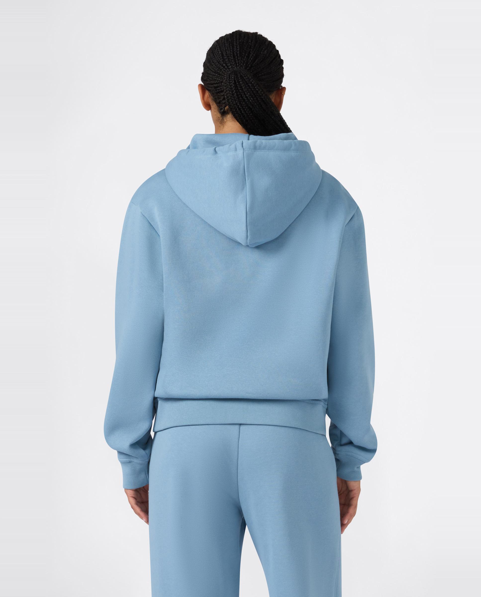 Sweatshirts Casual Hooded Sweatshirt Azul-2