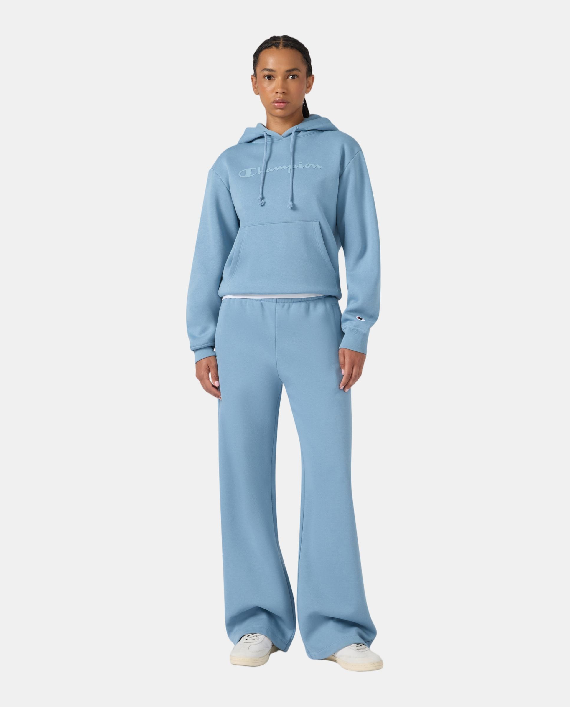 Sweatshirts Casual Hooded Sweatshirt Azul-3