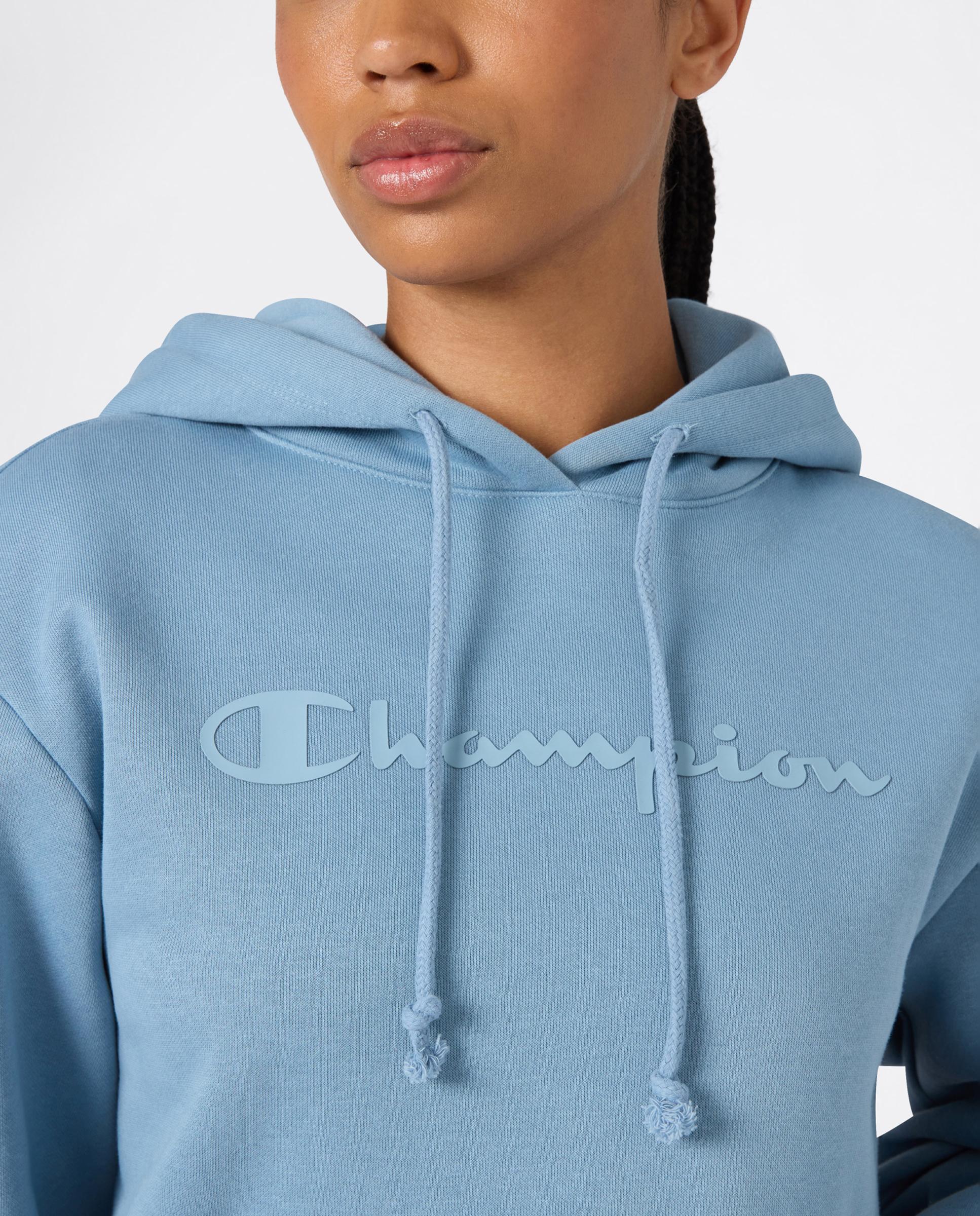 Sweatshirts Casual Hooded Sweatshirt Azul-4