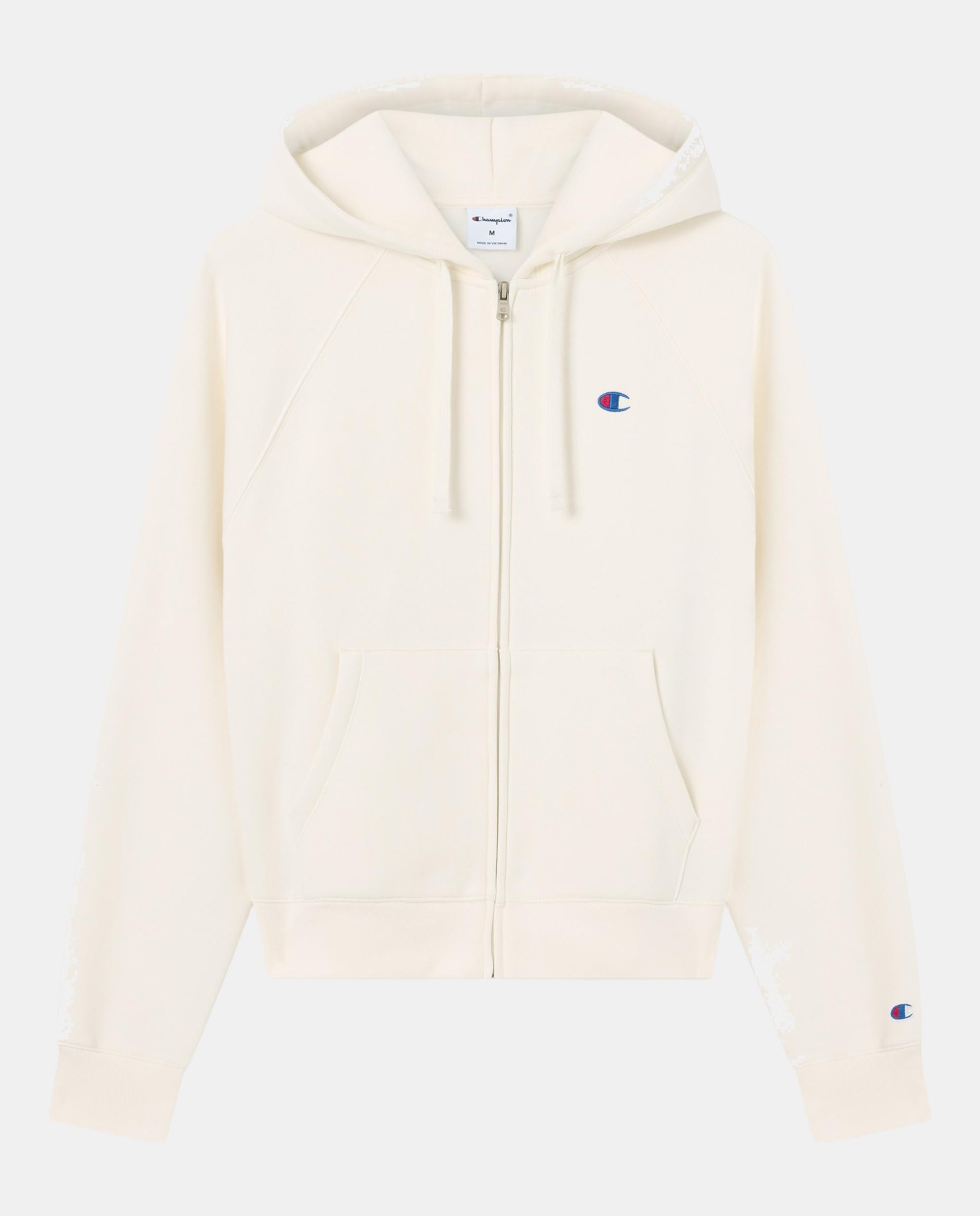 Sudaderas Casual de Mujer Full Zip Hoodie Sweatshirt CHAMPION - Blanco Blanco-4