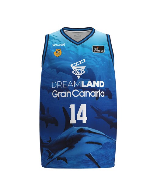 T-shirt de Criança 2.º Equipamento Gran Canaria 2023-2024 Azul-1