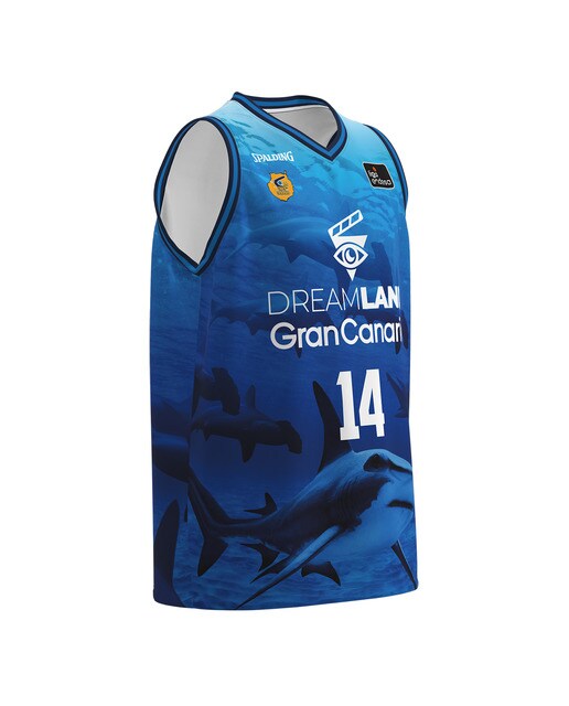 T-shirt de Criança 2.º Equipamento Gran Canaria 2023-2024 Azul-3