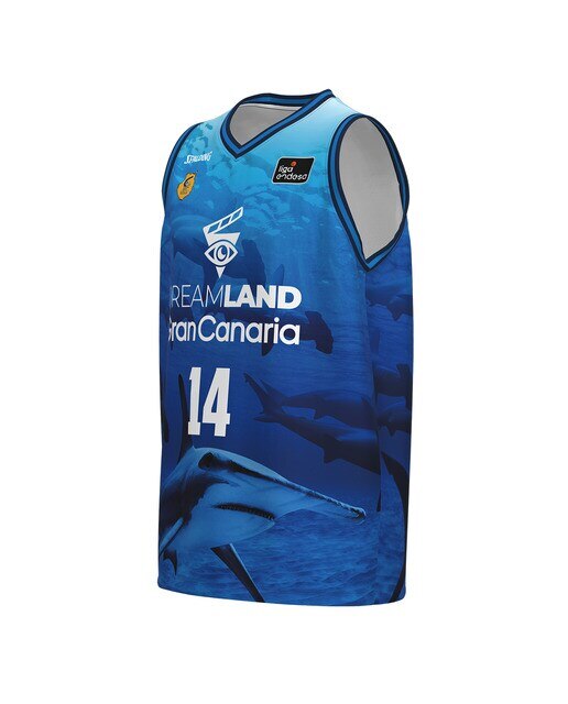 T-shirt de Criança 2.º Equipamento Gran Canaria 2023-2024 Azul-8