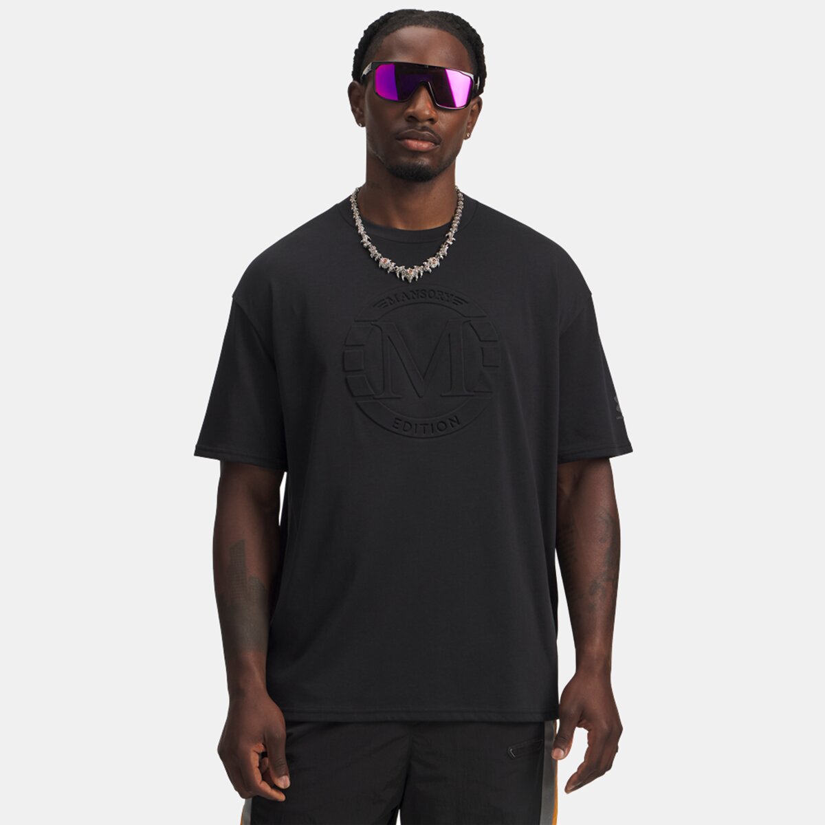 T-shirt de Homem x Mansory Logo SS Preto-1