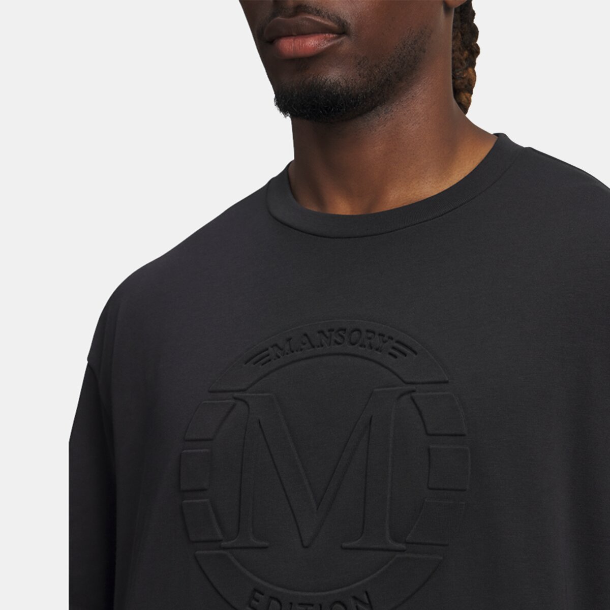 T-shirt de Homem x Mansory Logo SS Preto-3