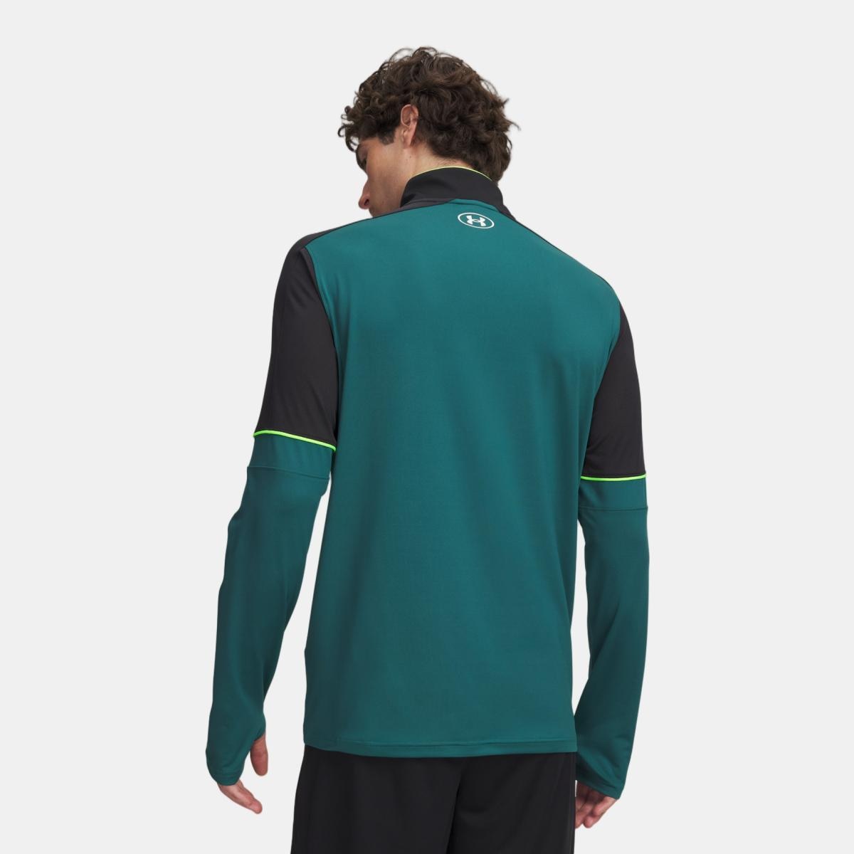 T-shirt de Futebol de Homem UA M Challenger Training QZ Verde-escuro-2