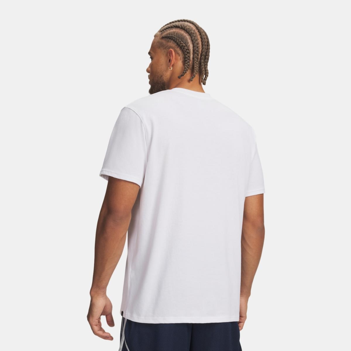 T-shirt de Basquetebol de Homem Curry LC Logo Tee Branco-2