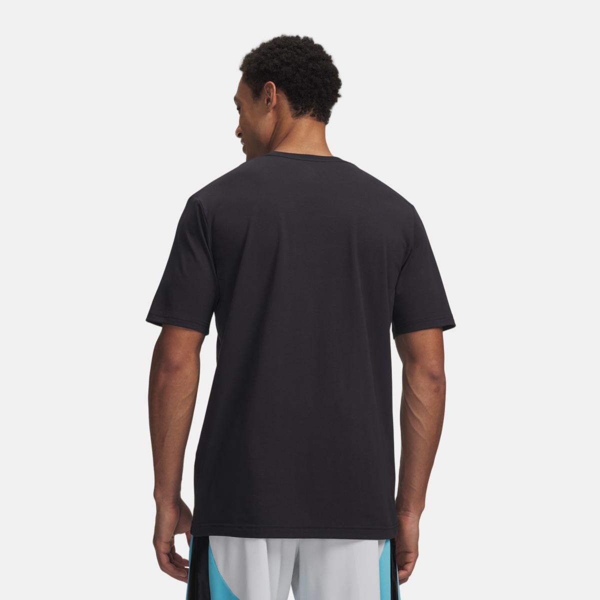 T-shirt de Basquetebol de Homem Curry Splash Wdmrk Tee Preto-2