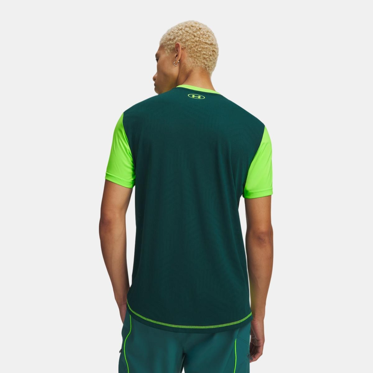 T-shirt de Futebol de Homem UA M Challenger Pro PRNT SS Verde-flúor-2
