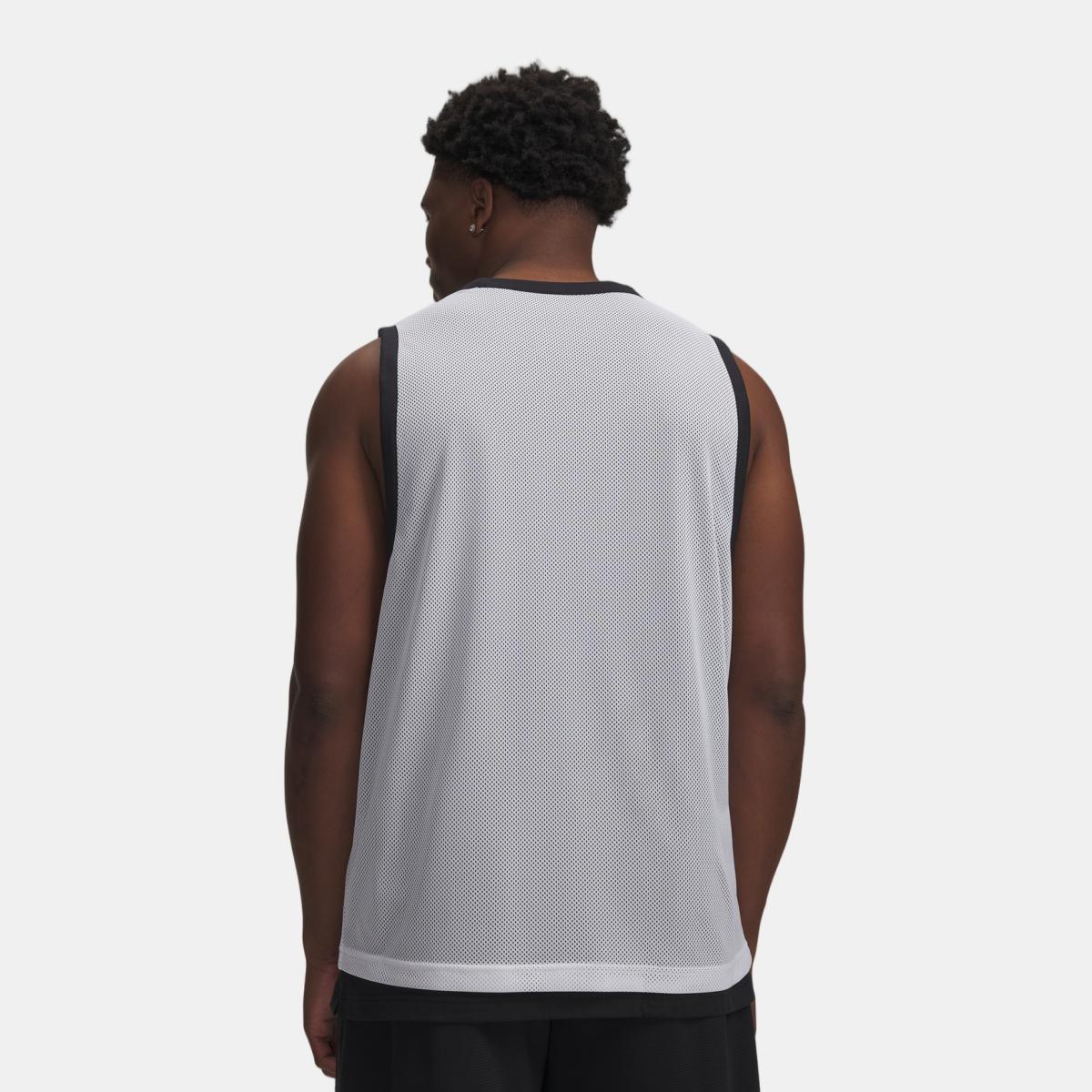 T-shirt de Basquetebol de Homem UA Hoops 695 Tank Branco-2