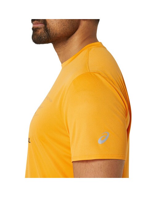T-shirt de Homem Fujitrail Logo Ss Top Laranja / Verde-5