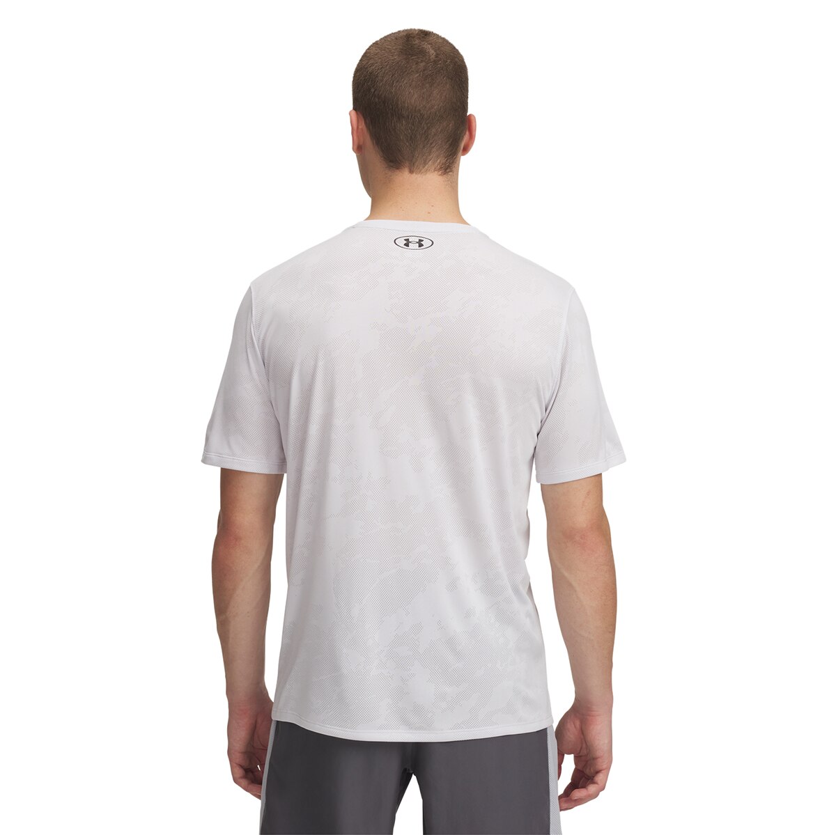 T-shirt de Homem UA Tech Vent Jcqrd SS Cinzento-2