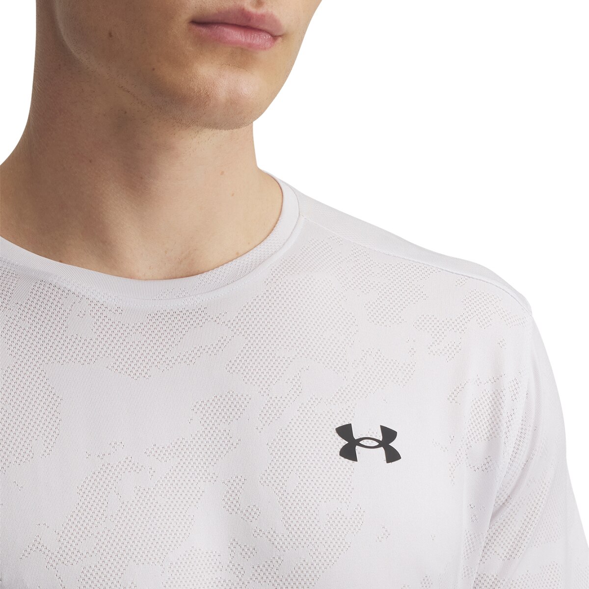 T-shirt de Homem UA Tech Vent Jcqrd SS Cinzento-3