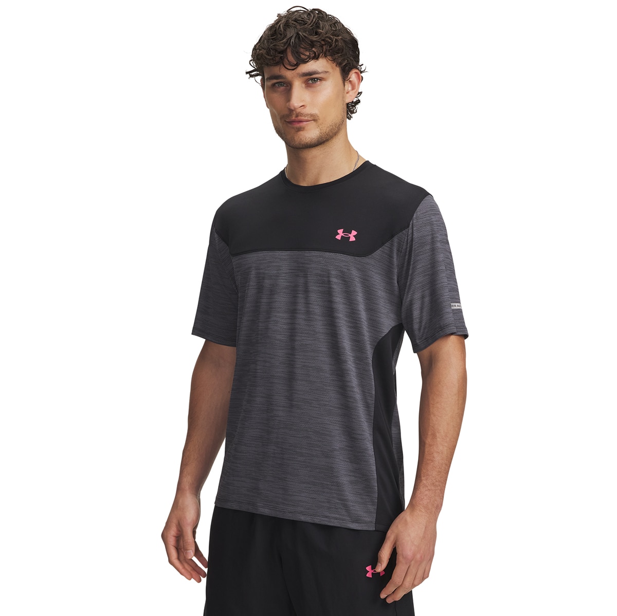 T-shirt de Homem UA Tech Utility SS Preto-1