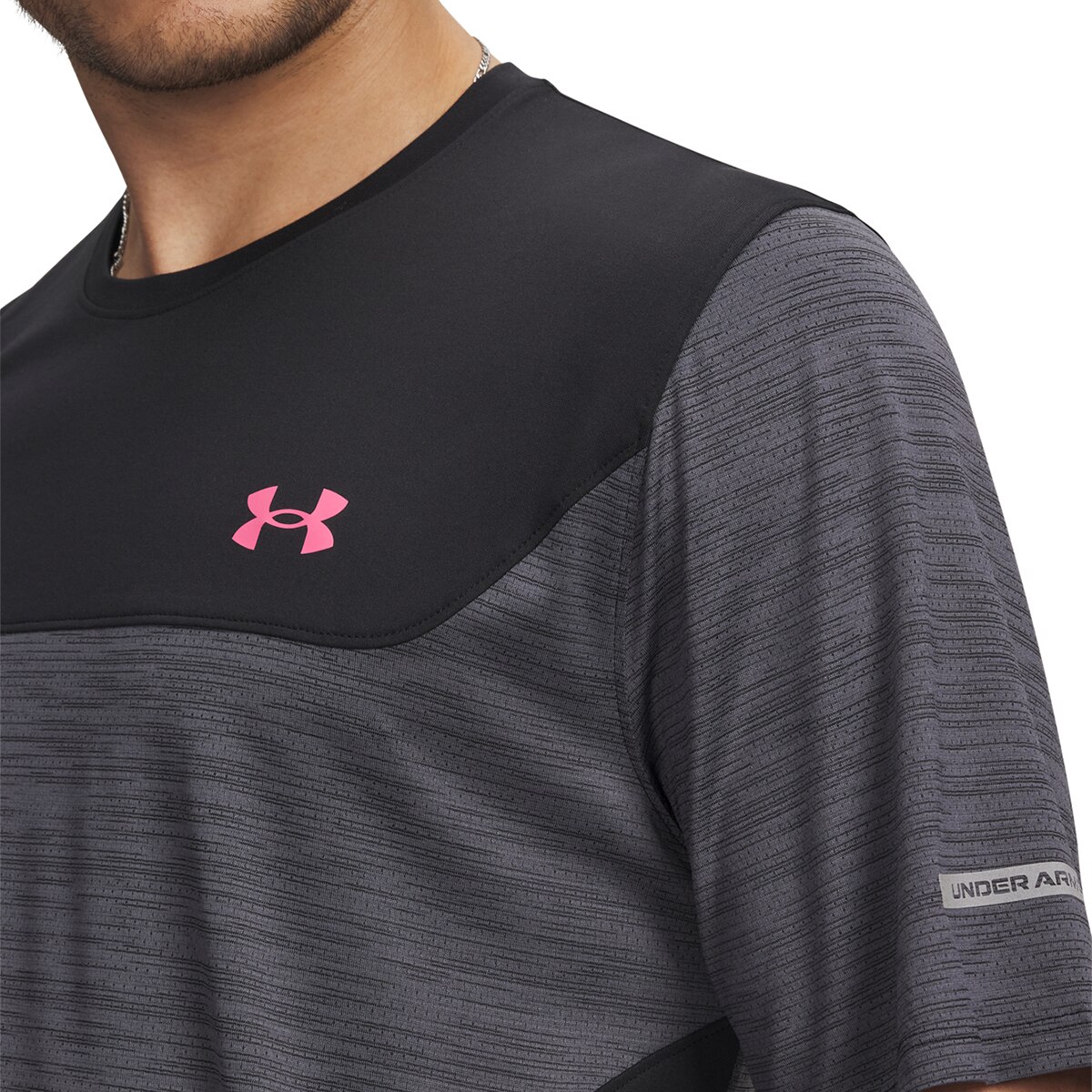 T-shirt de Homem UA Tech Utility SS Preto-3