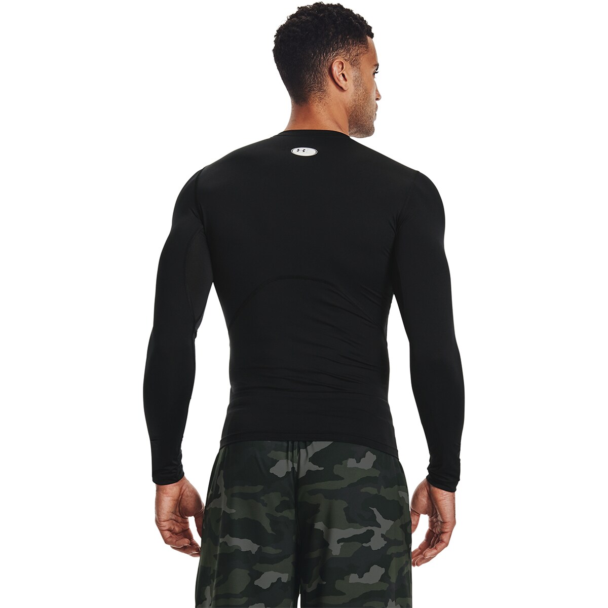 T-shirt de homem HeatGear® Under Armour Preto-2
